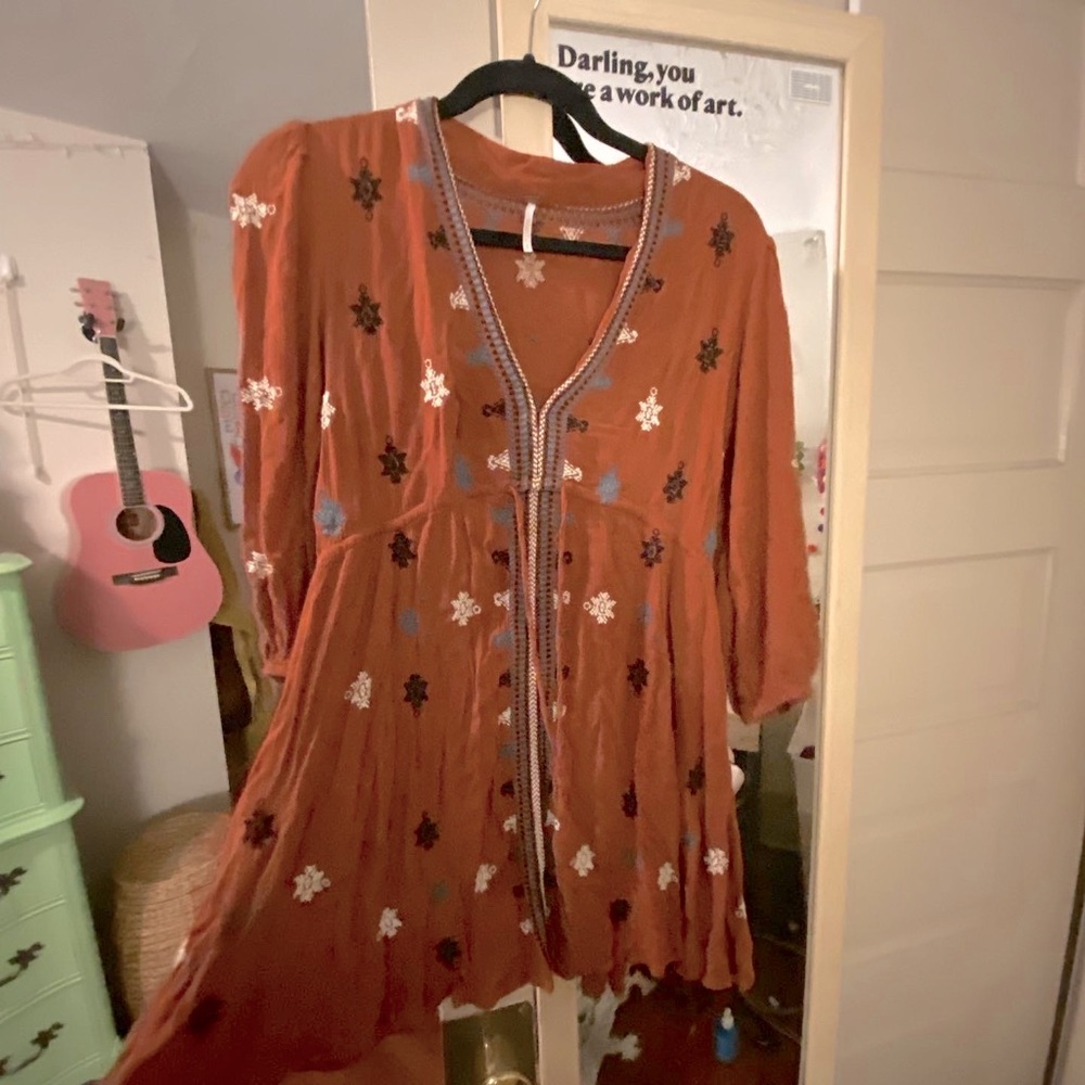 Free people orange dress !!